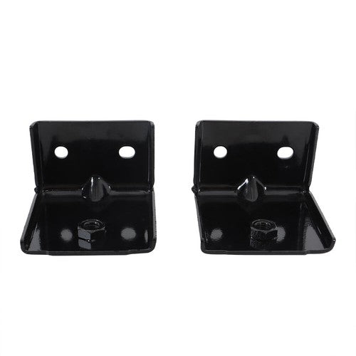 DURAFORCE Left+Right Side Black Metal Suit For 16-18 Silverado 1500 Front Bumper Bracket