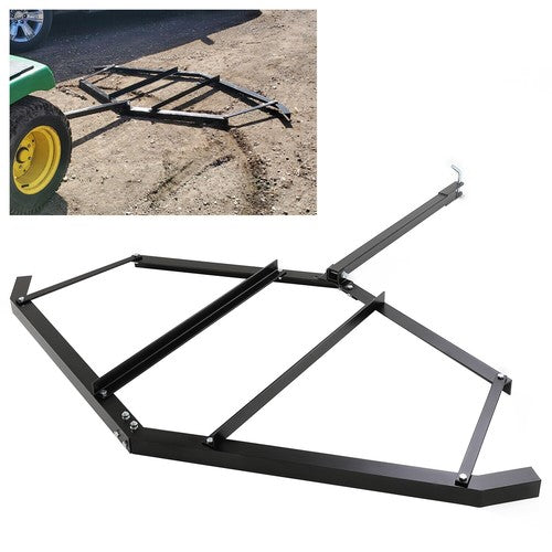 DURAFORCE Driveway Drag Tow Behind Drag Harrow 72 Inch Width Steel Gravel Grader For ATV UTV
