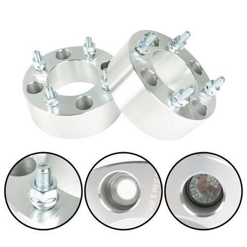 DURAFORCE Wheel Spacers For Honda Rincon 680 4x110 2" 74mm M10x1.25 Silver X4