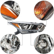 DURAFORCE Headlight Halogen For Nissan Versa S SV 2020-2021 Headlamps Assembly RH Chrome