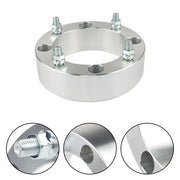 DURAFORCE 4X Wheel Spacers 4x156 2" 131mm M12x1.5 Silver For Polaris Ranger RZR 2013+