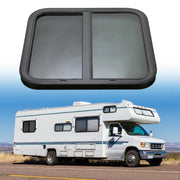 DURAFORCE 24" x 22" RV Window Fit For Camper Trailer Horizontal Sliding Window Breathable
