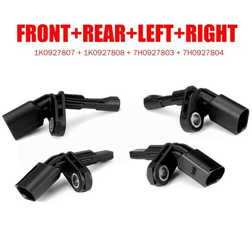 DURAFORCE Set 4 ABS Wheel Speed Sensor For VW Volkswagen Amarok 11-2013 Beetle 2012-2019