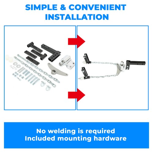 1 X 36 Inch Trailer Door Zinc Cam Bar Lock Kit Hinged Hasp Latch Handle