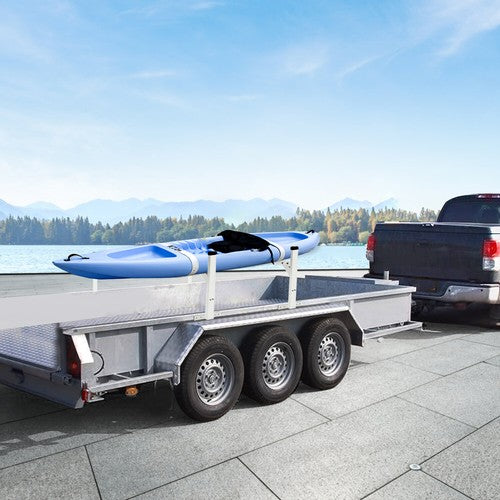 DURAFORCE For Enclosed/Open Trailer 4'-8.5' Universal Adjustable Roof Mount Ladder Rack