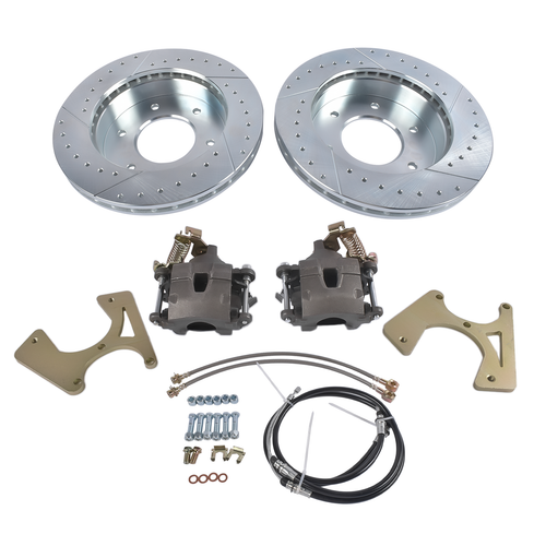 DURAFORCE For Chevy C10 GMC C15 K1500 Pickup 1961-1987 Rear 6 Lug Disc Brake Kit 12" Rotor