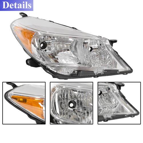 DURAFORCE For Toyota Yaris/Vitz Hatchback 2012-2014 Chrome Headlights Left & Right Side