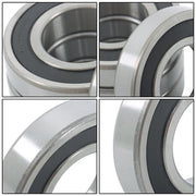 DURAFORCE 4Pcs 6208-2RS Bearings 40×80×18mm Double Rubber Seals Deep Groove Ball Bearing