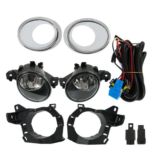 DURAFORCE Fog lamp assembly Clear Lens Front Bumper For Nissan Pathfinder 13-16 LH+RH