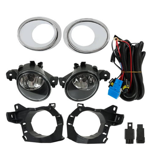 DURAFORCE Fog lamp assembly Clear Lens Front Bumper For Nissan Pathfinder 13-16 LH+RH