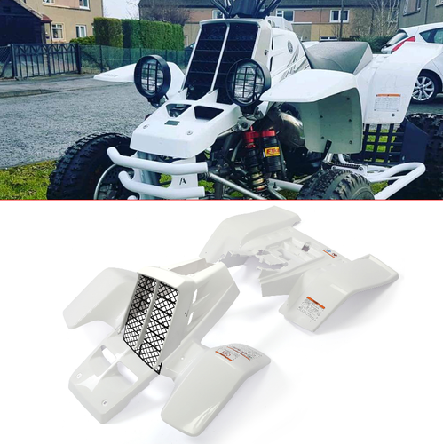 White Fenders Gas Tank Plastics Kits Grill for Yamaha Banshee 350 YFZ350