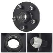 DURAFORCE Idler Hub Round Spindle Kit Trailer Hub Kit With Bearing Kit For 5 Lug × 4.5"