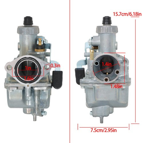 DURAFORCE VM22 26mm Carb For Intake Pipe Pit Dirt Bike 110cc 125cc Lifan YX US