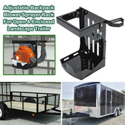 DURAFORCE Trailer Back Pack Sprayer Blower Rack For Open & Enclosed Lawn Landscape Trucks