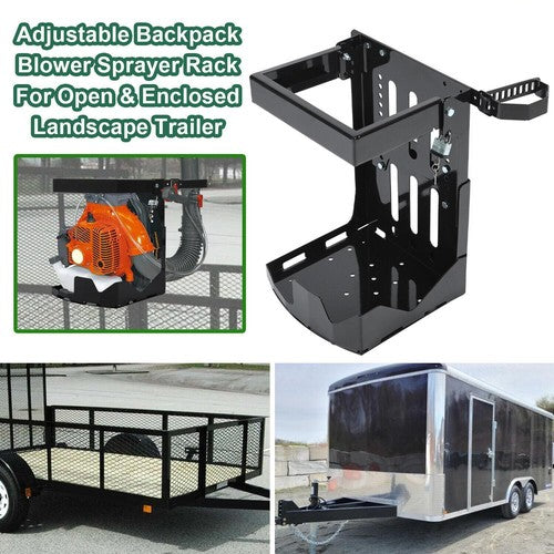 DURAFORCE Trailer Back Pack Sprayer Blower Rack For Open & Enclosed Lawn Landscape Trucks