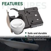 DURAFORCE Tan Dash Cup Holder Parchment For Ford 99-04 2001 F250 F350 F450 #YC3Z2513560CAB