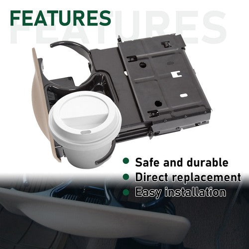 DURAFORCE Tan Dash Cup Holder Parchment For Ford 99-04 2001 F250 F350 F450 #YC3Z2513560CAB