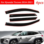 DURAFORCE For Hyundai Tucson Mugen Style 4x 2016-2021 Window Visors Sun Rain Guard Vent