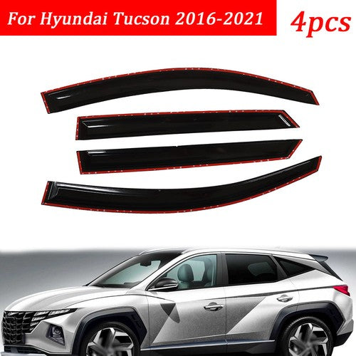 DURAFORCE For Hyundai Tucson Mugen Style 4x 2016-2021 Window Visors Sun Rain Guard Vent