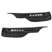 DURAFORCE Front Bumper LED DRL Fog Lights Lamps for 2016-2017 for Honda Accord Sedan