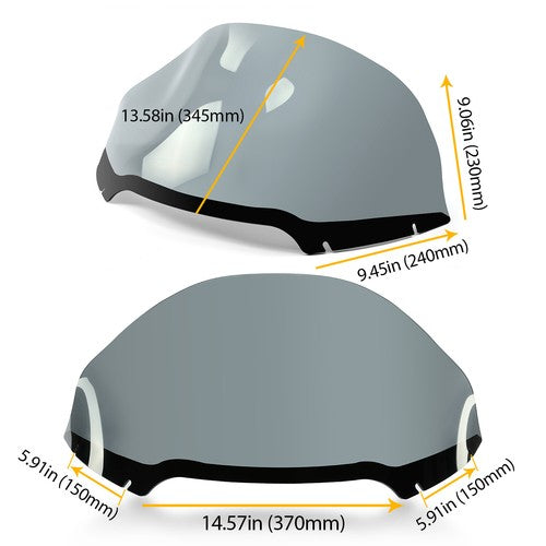 Windshield Windscreen 14 Smoke for Harley Road Glide FLTRX Special FLTRXS 15-24