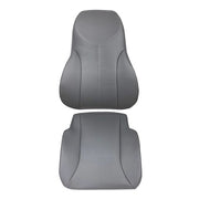 DURAFORCE 4200-4300-4400 Seat Cover+Backrest Driver's Side Gray Air Ride 2-PCS Set Leather