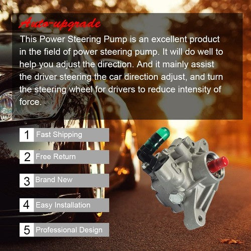 DURAFORCE Power Steering Pump For 06-11 Honda Civic DX EX LX 1.8L L4 56110RNAA01