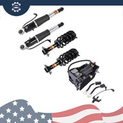 DURAFORCE Front Rear Shock Absorber Strut Assys + Compressor For Cadillac Escalade 2015-20