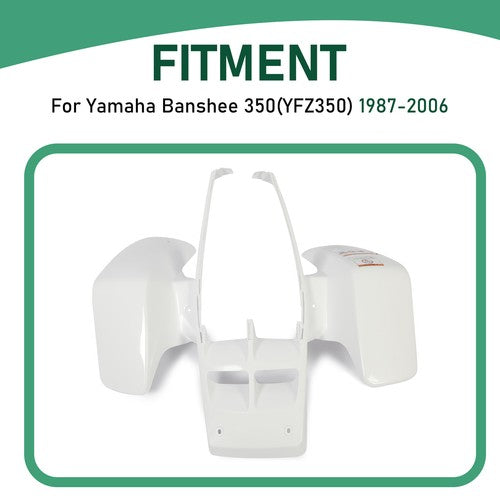 DURAFORCE For 1987-2006 Yamaha Banshee YFZ 350 Front Fender Plastic kits WHITE