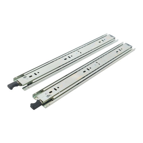 DURAFORCE 1 Pair Locking Drawer Slides 16 Inch Full Extension & Lock 150 lb Load Capacity