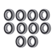 DURAFORCE 10 Pcs Premium 6208 2RS ABEC3 Rubber Sealed Deep Groove Ball Bearing 40x80x18mm