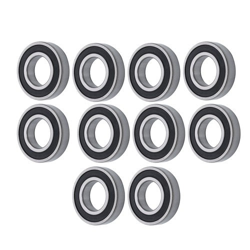 DURAFORCE 10 Pcs Premium 6208 2RS ABEC3 Rubber Sealed Deep Groove Ball Bearing 40x80x18mm