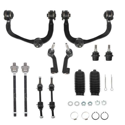 DURAFORCE For 09-14 Ford F-150 K80308 12pc Front Upper Control Arm Tierod Sway Bar 4WD