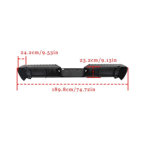 DURAFORCE For Ford F-250 F-350 2008-2016 Super Duty Rear Bumper Assembly W/O Sensor Hole