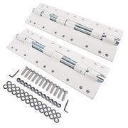 DURAFORCE 2x 55721 Swing Away Bracket White Alloy Steel Powder-Coated for Electric Jacks