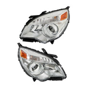 DURAFORCE Projector Passenger + Driver Clear For Chevy Equinox 2011-2015 Headlights Front