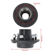 DURAFORCE 6000# Build Your Own Axle Kit w/ 6 x 5.5 Lug Idler Hubs and #42 Square Spindle