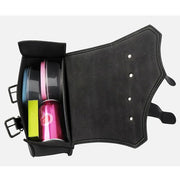 DURAFORCE New For Sportster 883 Dyna Moto PU Leather Luggage Tool Saddlebag Saddle Bags