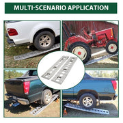 DURAFORCE 72" x15" Pair Aluminum 8500 LBS Hook Ramps Car Truck Trailer Auto Hauler Tractor