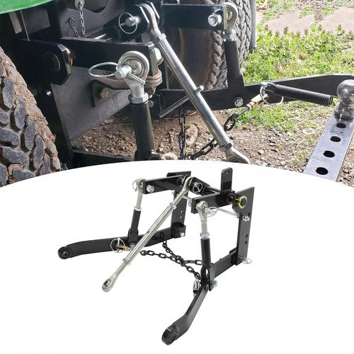 DURAFORCE 3 Point Hitch Kit W/Closed Frame Hook For John Deere 140 300 317 CAT 0 Tractor