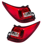 DURAFORCE Driver&Passenger Halogen For Subaru Outback 2015-2019 Red Rear Brake Tail Lights