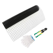 DURAFORCE Chicken Rabbit Mesh 1.5"x1.5" Electric Welding Net With Glove & Pliers 48" x 50'