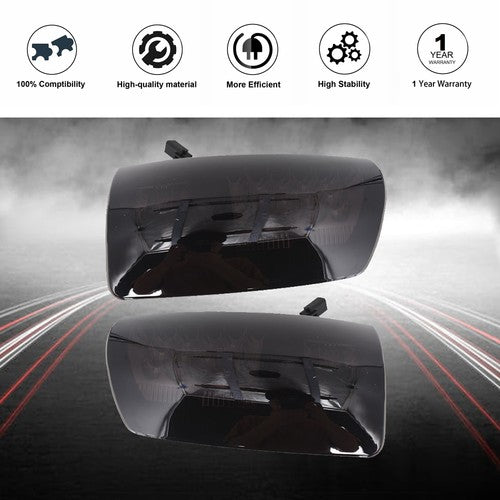 DURAFORCE Smoked Black LED Tail Light Lamp One Pair Fit For Dodge Ram 1500 2500 3500 02-06