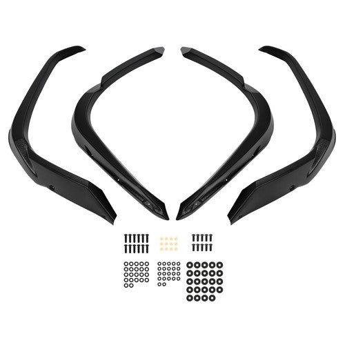 DURAFORCE Black Overfender Fender Flares Kit For Yamaha Grizzly 700 FI EPS 2016-2025