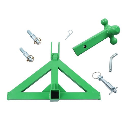 DURAFORCE For Kubota 3 Point 2" Trailer Hitch Receiver Tractor Drawbar Quick Hitch Adapter