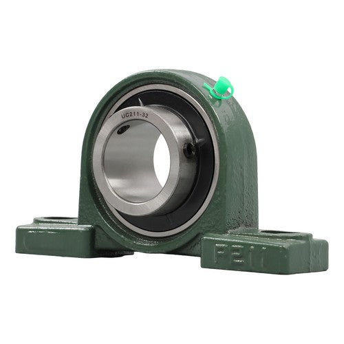 DURAFORCE 2PCS UCP211-32 Solid Base Pillow Block Bearing 2" Bore Self Aligning 2 Bolt