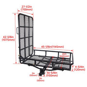DURAFORCE Mobility Electric Wheelchair Hitch Carrier Mobility Scooter Loading Ramp 500 lbs