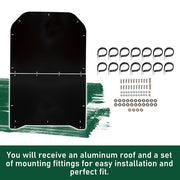 DURAFORCE Aluminum Top Black Roof For Can-Am Maverick MAX 1000 and Commander 1000 4 Door