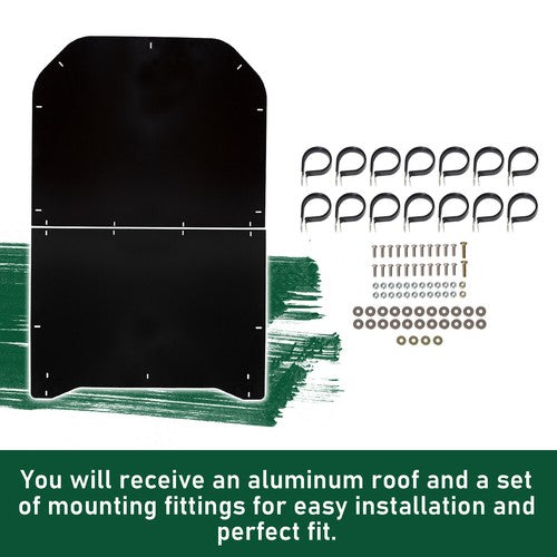 DURAFORCE Aluminum Top Black Roof For Can-Am Maverick MAX 1000 and Commander 1000 4 Door