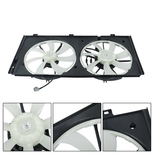DURAFORCE 621238 Radiator Cooling Fan Assembly Dual Fan For Toyota Camry 2001 2002-2007